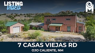 7 Casas Viejas Rd Ojo Caliente NM [upl. by Eissed467]