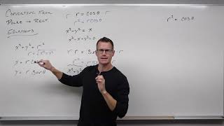 How to Convert From Polar Equations to Rectangular Equations Precalculus  Trigonometry 40 [upl. by Gloriane]