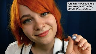 Cranial Nerve Exam amp Neurological Testing ASMR Compilation for Sleep 🩺 Soft Spoken Medical Marathon [upl. by Diana]