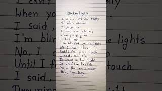 The Weeknd  Blinding Lights Lyrics [upl. by Warrenne839]