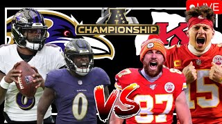 AFC CHAMPIONSHIP GAME RAVENS VS CHIEFS LIVE [upl. by Sager577]