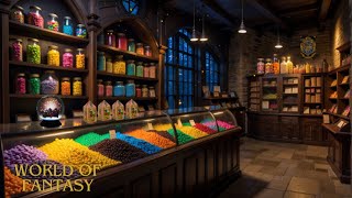 Harry Potter Candy Shop Ambience  Relaxing Magical Music Sleep Sounds  ASMR [upl. by Vinnie]