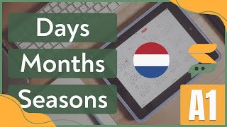 Days Months Seasons in Dutch  Dutch Spoken Video  Dutch for Beginners [upl. by Coheman]