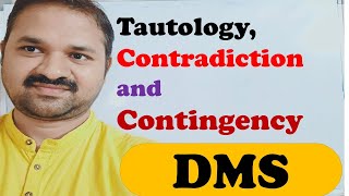 Tautology Contradiction Contingency in DMS  Discrete Mathematics  Proposition Logic Statement [upl. by Kimon]