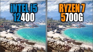 Intel i5 12400 vs Ryzen 7 5700G Benchmarks – 15 Tests 🔥 [upl. by Pavla]