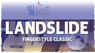 quotLandslidequot Guitar Tutorial  Easy Beginner Fingerstyle Lesson  Simple amp Concise [upl. by Eninnaej]