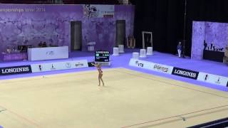 KUDRYAVTSEVA YANA RUS  CLUB FINALS RG WORLDS IZMIR 2014 [upl. by Ahsimed]