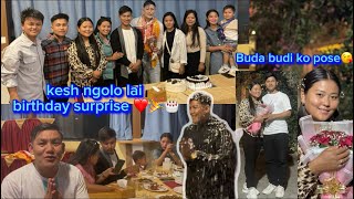 Kesh ngolo lai birthday ko Dinma katra surprise 🤭 pabitra gurung ​⁠LotusGurung [upl. by Nelyk565]