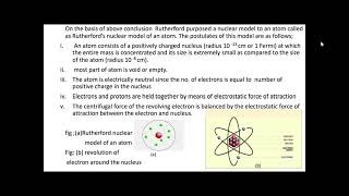 Part 3  Atomic Structure  Class11  Rurtherford atomic model Limitations and Postulates [upl. by Buckley]