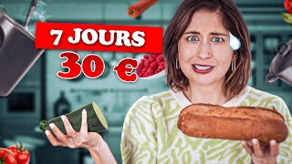 MANGER SAIN POUR 30 EUROS  1 semaine de repas équilibrés  recettes faciles et rapides 👌​😅 [upl. by Patten793]