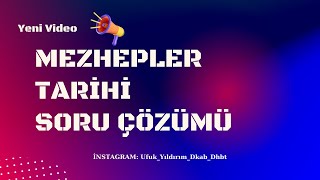 MEZHEPLER TARİHİ SORU ÇÖZÜMÜ [upl. by Eerized]