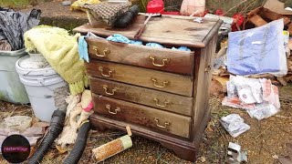 Trash to Treasure  Junkyard Bedside Table Restoration [upl. by Forbes]