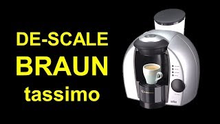 Braun Tassimo Descaling Instructions  Tassimo Coffee Machine [upl. by Adamec]