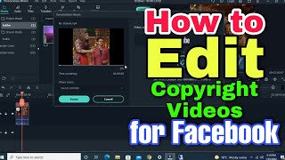 How to Edit Copyright videos for Facebook  How to edit Video for Facebook in Filmora X [upl. by Eibreh]