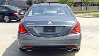 SOUND 2016 Mercedes Benz AMG S63 Exhaust Start Up Short Drive [upl. by Rolfe307]