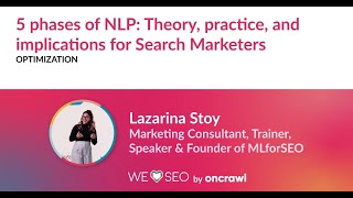 5 phases of NLP Theory practice and implications for Search Marketers We Love SEO 2024 [upl. by Sadella]