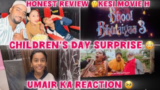 ASIFA K ORDER PE REVIEW  CHILDRENS DAY  BHOOL BHOOLAIYAA3  UMAIR KA REACTION shafiqueaasifa [upl. by Nylessej]