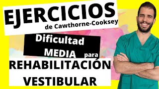 ➡️ 4 Ejercicios de REHABILITACIÓN VESTIBULAR intermedios ✅ para hacer en casa [upl. by Aubrette]