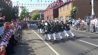 Schützenfest 2022 in GVNeukirchen Die Parade des Jägercorps [upl. by Ailido]