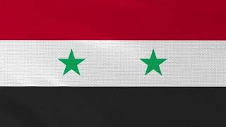 Flag and National Anthem of Syria [upl. by Airekal61]