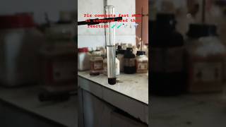 Reaction experiment of organic compounds oxalic acid and potassium parmagnate ⚗️🧪shortsfeed edit [upl. by Sillyrama]