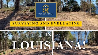 The Basement King Surveying and Evaluating Louisiana land for basement construction is Here [upl. by Annehcu]