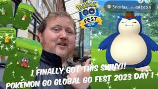 I FINALLY GOT THIS SHINY EPIC FUN POKÉMON GO GLOBAL GO FEST 2023 DAY 1 [upl. by Klehm]