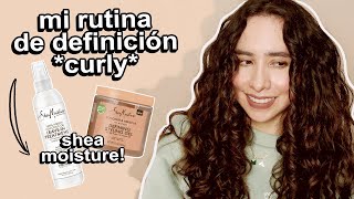 rutina rizos definidos con shea moisture ¿la mejor marca para cabello rizado [upl. by Notyal775]