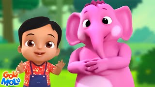 Ek Mota Hathi Jhoom Ke Chala एक मोटा हाथी Chuk Chuk Rail Gadi Hindi Kids Cartoon Rhymes  LIVE [upl. by Yerg]