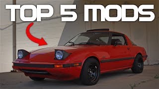 The Top 5 Modifications For First Gen Rx7s [upl. by Mahtal]