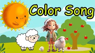 THE COLORS SONG  LEARN COLOURS WITH FRIENDS Cartoon Animation Color Songs for Children GNZWorld [upl. by Armahs]