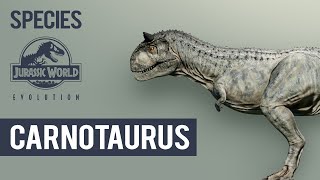 Carnotaurus  SPECIES PROFILE  Jurassic World Evolution [upl. by Annawahs62]