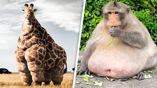 10 Fattest Animals Ever Recorded On Camera [upl. by Alihet]