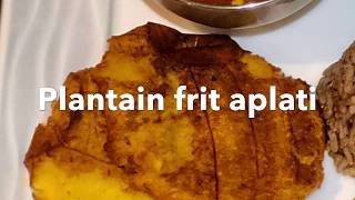 Banane plantain frit aplati [upl. by Llekram]