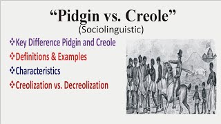 Pidgin and Creole in Sociolinguistics Urdu amp Hindi Pidgin and Creole Examples Linguistics [upl. by Lavud]