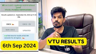 VTU RESULTS UPDATE on 6th Sep 2024 [upl. by Candis]