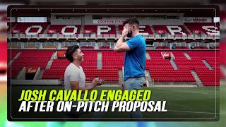 Josh Cavallo engaged after onpitch proposal  ABSCBN News [upl. by Ysnil]