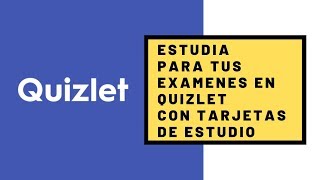 Estudia para tus exámenes con Quizlet  Flashcards Tarjetas de Estudio [upl. by Rexanne636]