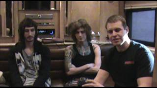 Asking Alexandria Interview at Sokol Auditorium  Backstage Entertainment [upl. by Dnomse783]