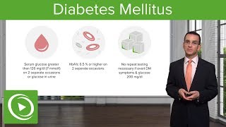 Diabetes Mellitus and Type 2 Diabetes Diagnosis amp Management – Family Medicine  Lecturio [upl. by Eitsirc]