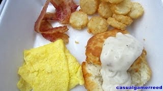 Reed Reviews Hardees Breakfast Platter [upl. by Yelloh]