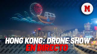 Hong Kong show de drones EN DIRECTO I MARCA [upl. by Ainnet]