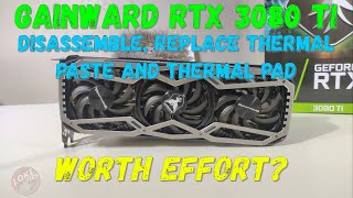 Replace Thermal Paste and VRAM Thermal Pad on Gainward Phoenix RTX 3080 Ti Is it worth [upl. by Parsifal685]