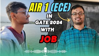 🔥Cracked GATE 2024 with Full Time Job  Preparation Strategy of GATE AIR 1  Raja Majhi [upl. by Coralie]