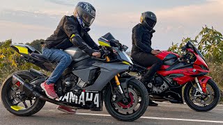 Bmw S1000rr Pro Vs Yamaha R1 DRAG🔥 [upl. by Yenoh]