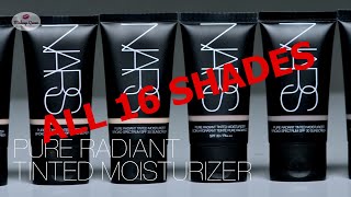 Shades of NARS Pure Radiant Tinted Moisturizer 2022 [upl. by Ynottirb264]