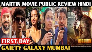 Martin Movie Public Review Hindi  First Day  Gaiety Galaxy Mumbai  Dhruva Sarja  Anveshi Jain [upl. by Irik440]