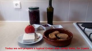 Recette de Dakos cretois quotpaksimadiquot  with English subtitles [upl. by Joela]