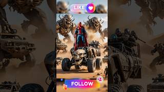 Spiderman in MadmaxFury  spiderman marvel joker venom shorts Viral [upl. by Niklaus687]