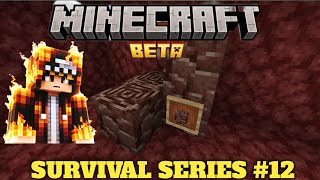 I FOUND ANCIENT DEBRIS IN NETHER PORTAL PART 2 SURVIVALSERIES 12  MINECRAFT GAMEPLAY [upl. by Latihs]